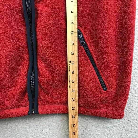 Vintage Polo Ralph Lauren Fleece Sweater Vest Large Red Made In Usa 90s - Picture 5 of 9